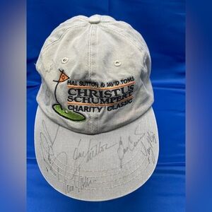 GOLF Collectible autograph cap: HAL SUTTON & DAVID TOMS CHRISTUS CHARITY CLASSIc